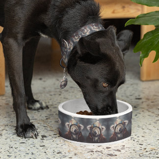 Schattige koala met schattig winter pet voerbakje