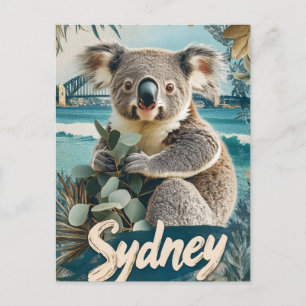 Schattige Koala met Sydney Harbour Bridge Briefkaart