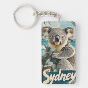 Schattige Koala met Sydney Harbour Bridge Sleutelhanger