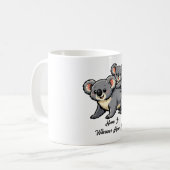 Schattige Koala Moeder en Jong Koffiemok (Voorkant links)