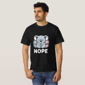 Schattige Koala "NEE" T-shirt (Voorkant volledig)