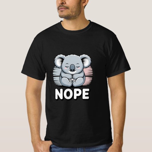 Schattige Koala "NEE" T-shirt (Voorkant)