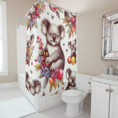  Schattige Koala Schilderen Naadloos Douchegordijn (In situ)