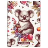 Schattige Koala Schilderen Naadloos Klembord (Achterkant)