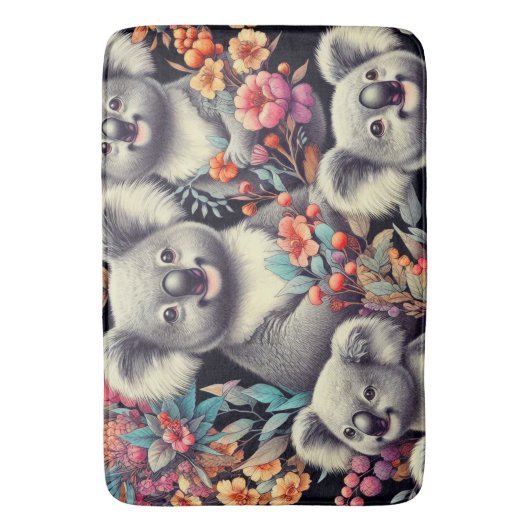 Schattige Koala schilderij Badmat (Voorkant Verticaal)