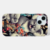  Schattige Koala schilderij Case-Mate iPhone Case (Achterkant (horizontaal))