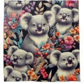  Schattige Koala schilderij Douchegordijn (Voorkant)