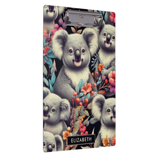  Schattige Koala schilderij Klembord (Rechts)