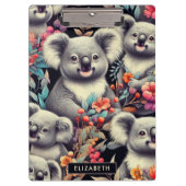  Schattige Koala schilderij Klembord (Voorkant)