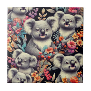  Schattige Koala schilderij Tegeltje
