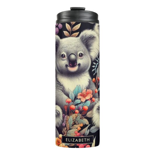 Schattige Koala schilderij Thermosbeker (Voorkant)