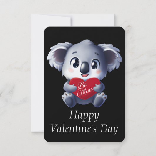 Schattige Koala Valentijnskaart Kaart (Voorkant)