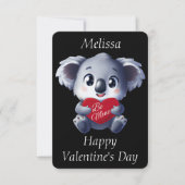 Schattige Koala Valentijnskaart Kaart (Voorkant)