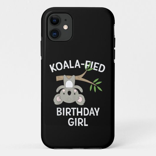 Schattige Koala Verjaardagsmeisje Grappige Stunt C Case-Mate iPhone Case (Achterkant)