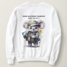 Schattige Koala Wit Sweatshirt voor Binge-Watch li