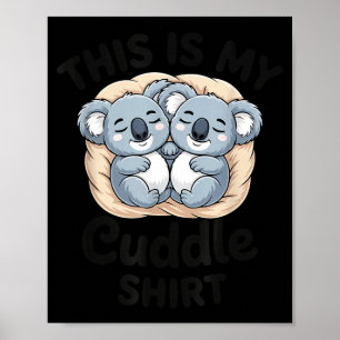Schattige Koala's Knuffelen Dierenliefhebber Dit I Poster