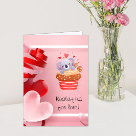 Schattige Koala's Valentijnsdag Feestdagen Kaart