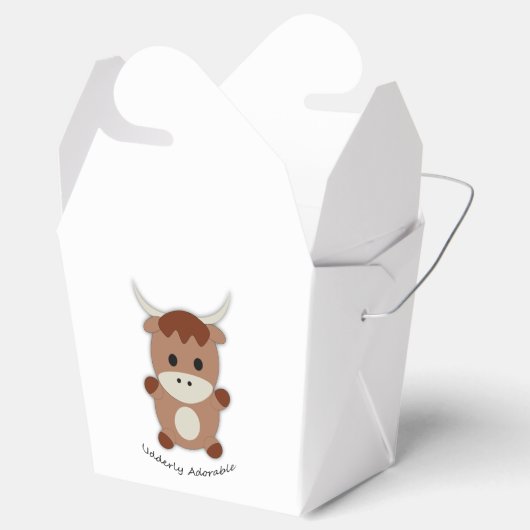 Schattige Koe Bedankdoosjes (Geopend)