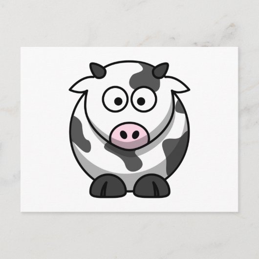 Schattige Koe Briefkaart (Voorkant)