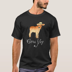 Schattige Koe Dierenarts Boerderijdier Diergenees T-shirt