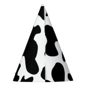 schattige Koe één Eerste Verjaardag Feesthoedjes (Achterkant)
