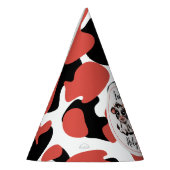 schattige Koe één Eerste Verjaardag Feesthoedjes (Links)