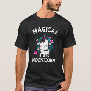 Schattige Koe Eenhoorn Hoorn Ijsje Magische M T-shirt