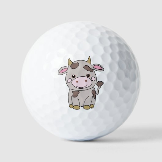Schattige koe golfballen (Voorkant)