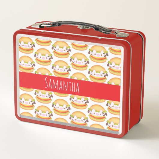 Schattige Koe hamburger (Achterkant)