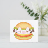 Schattige Koe hamburger Briefkaart (Staand voorkant)