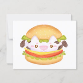 Schattige Koe hamburger Briefkaart