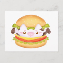 Schattige Koe hamburger Briefkaart