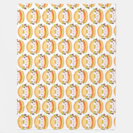 Schattige Koe hamburger Fleece Deken