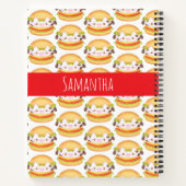 Schattige Koe hamburger Notitieboek (Achterkant)