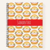 Schattige Koe hamburger Notitieboek (Voorkant)