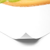 Schattige Koe hamburger Perfect Poster (Hoek)