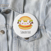 Schattige Koe hamburger Ronde Button 4,0 Cm (In situ)