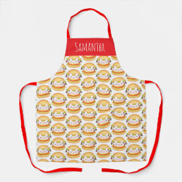 Schattige Koe hamburger Schort