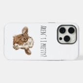 Schattige Koe hoofd Ben ik niet ? Quote Dier Vegan iPhone Hoesje (Achterkant horizontaal)