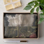 Schattige Koe Kalf Aardbei Achtergrond Decoupage Tissuepapier (Geschenk)