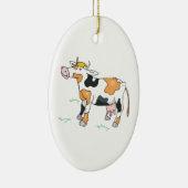 Schattige Koe Keramisch Ornament (Rechts)