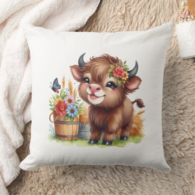 Schattige Koe Kussen (Deken)