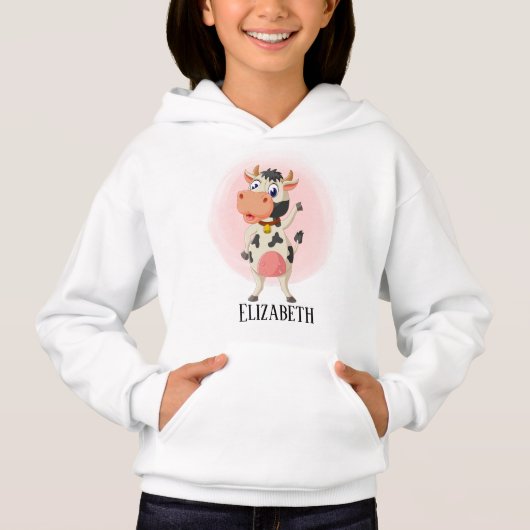 schattige koe liefhebbers noemen Hoodie (Voorkant)