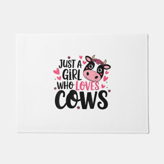 Schattige Koe Lover Design Deurmat (Voorkant)