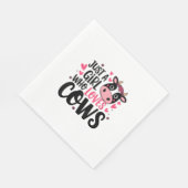 Schattige Koe Lover Design Servet (Hoek)