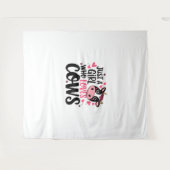 Schattige Koe Lover Design Wandkleed (Voorkant (horizontaal))
