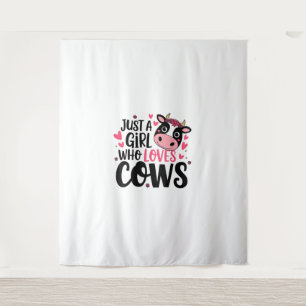 Schattige Koe Lover Design Wandkleed