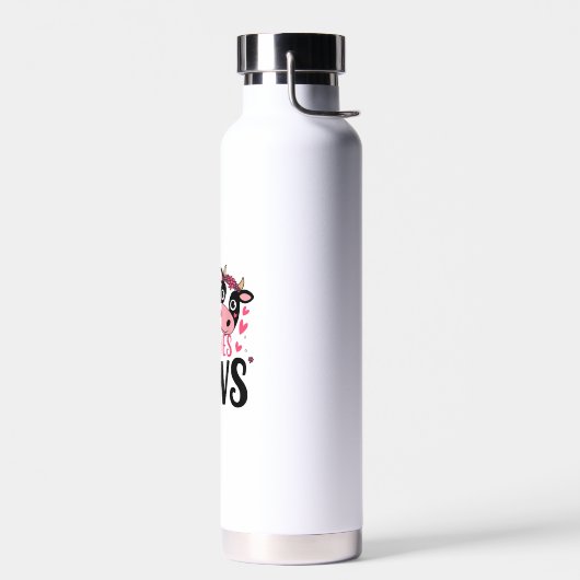 Schattige Koe Lover Design Waterfles (Links)