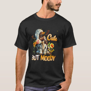 Schattige Koe-Melancholische Koe Liefhebbers Boerd T-shirt