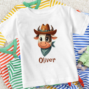 Schattige Koe met Cowboyhoed en Sjaal